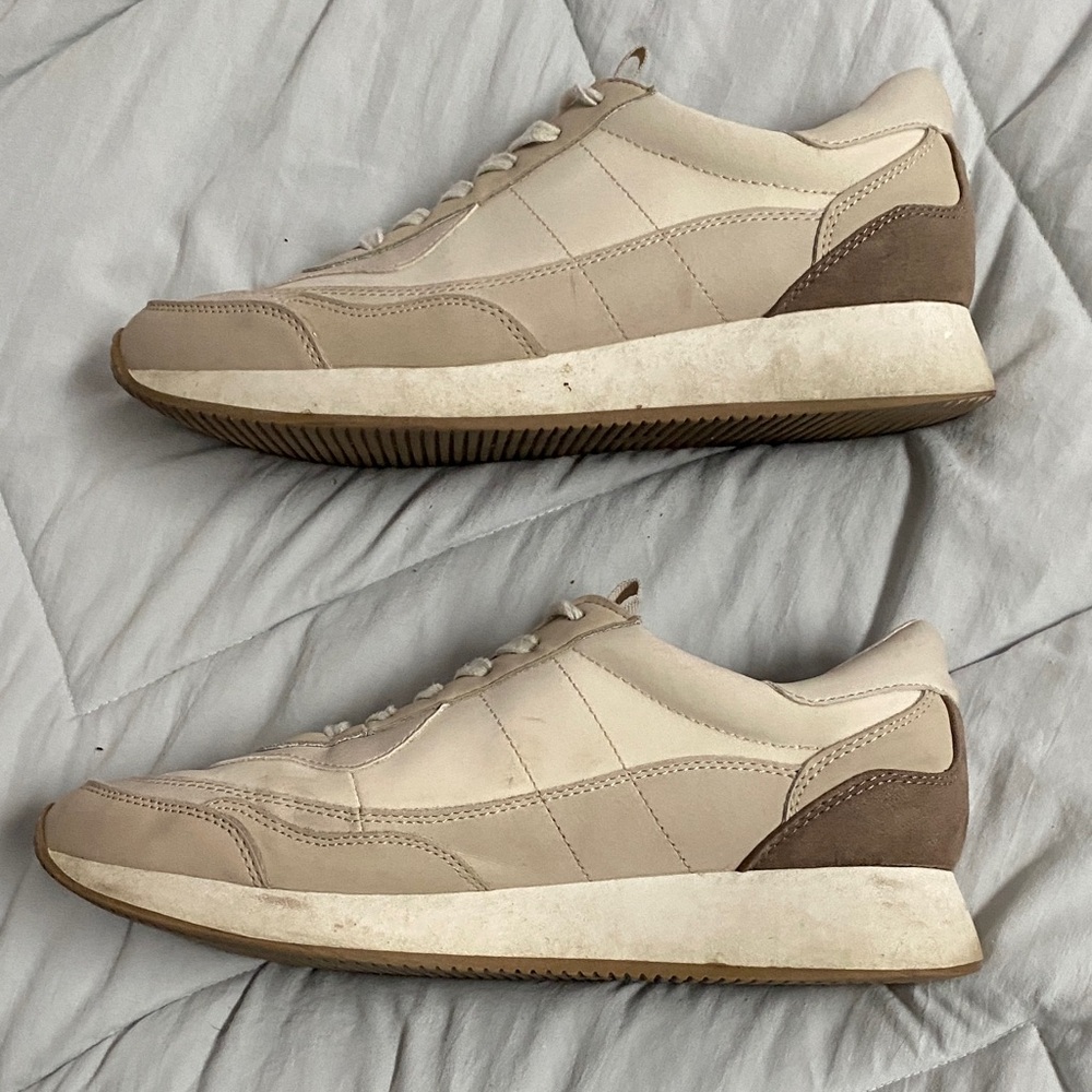Women's Beige Sneakers - Picture 3 of 6